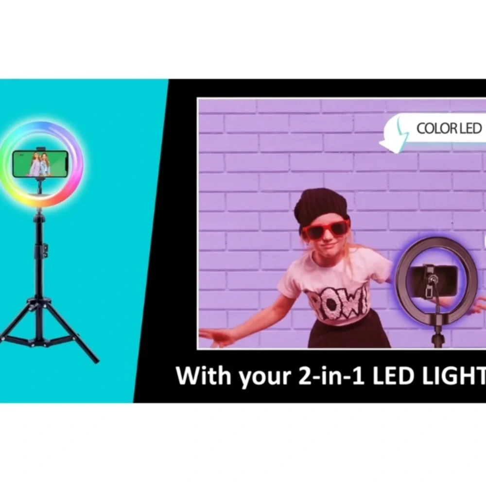 Studio Creator 2 Influencer Blogger Video Recording Maker Ring Light Tripod Kit